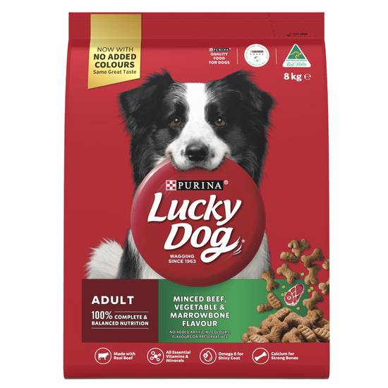 Purina Lucky Dog Minced Beef Vegetables & Marrowbone 8kg