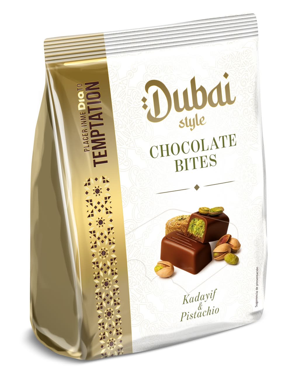 Bombones De Chocolate Con Pistacho Estilo Dubai Temptation De Dia Caja 150 G