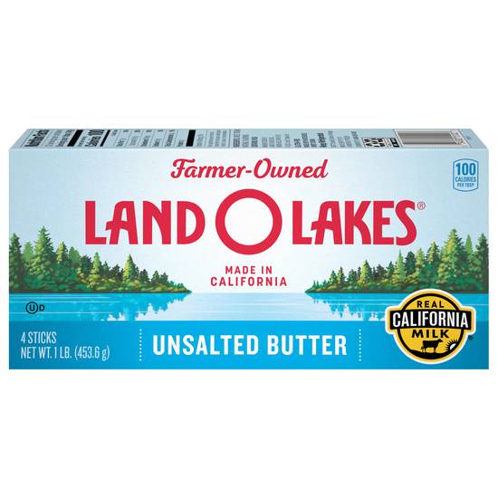 Land O'lakes Farmer Owned Unsalted Butter Sticks