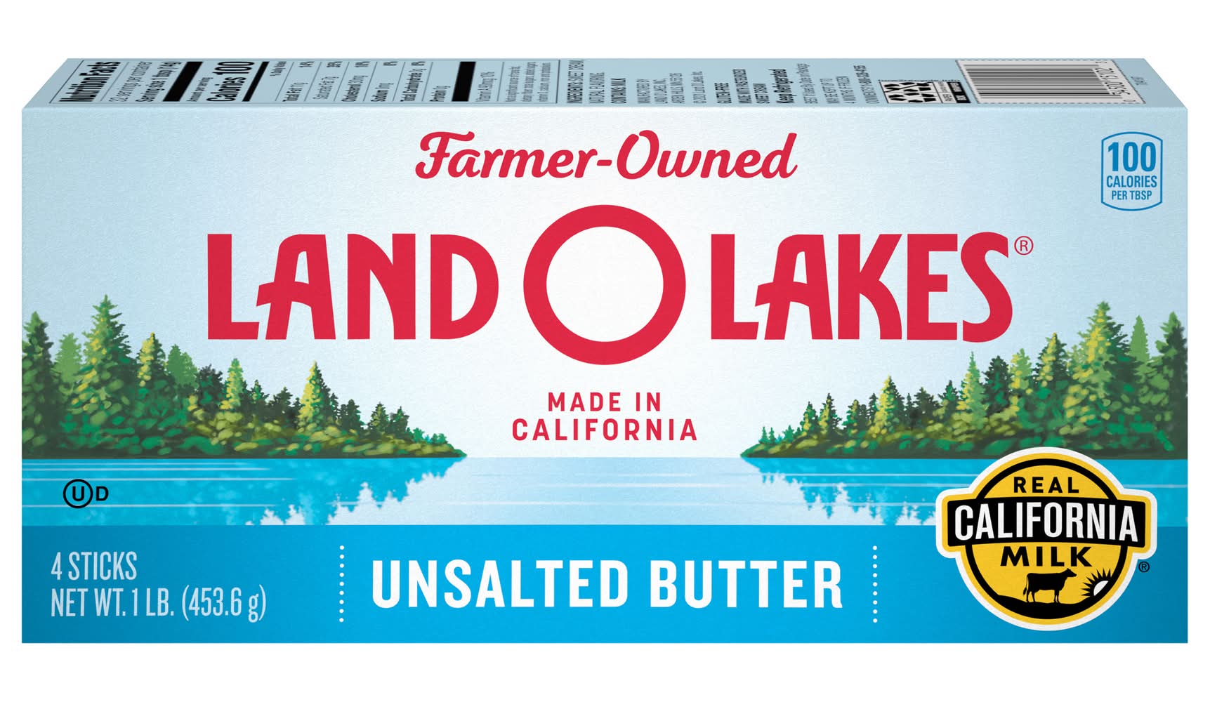 Land O'Lakes Farmer Owned Unsalted Butter Sticks (1 lbs, 4 ct)