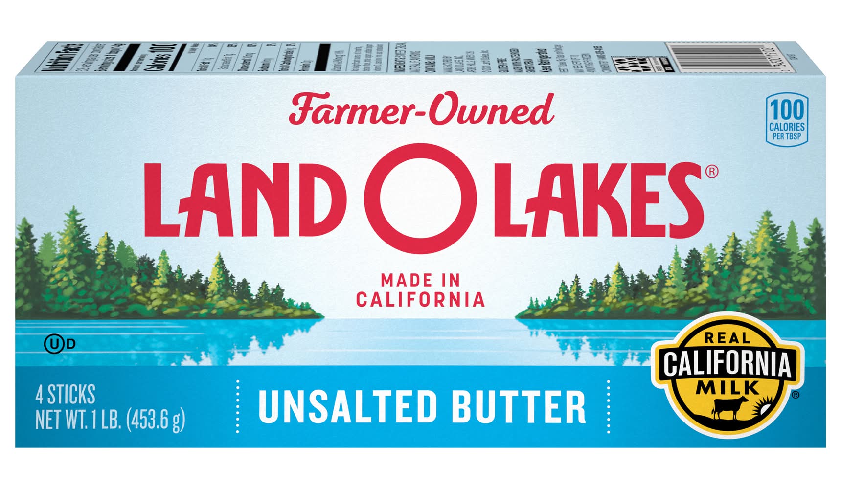 Land O'Lakes Farmer Owned Unsalted Butter Sticks (1 lbs, 4 ct)