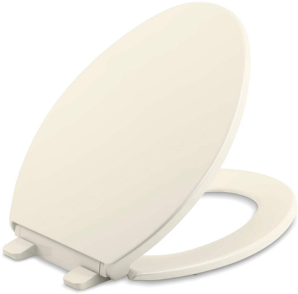 KOHLER Brevia Plastic Biscuit Elongated Soft Close Toilet Seat | R20110-96