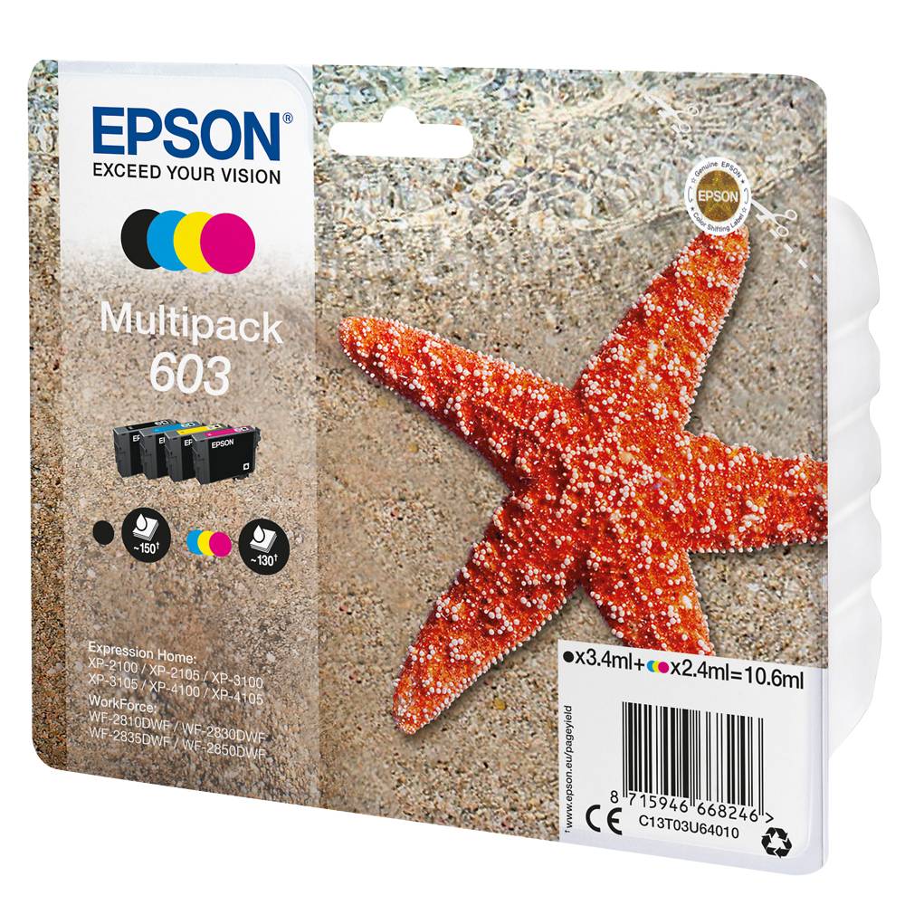 Epson - Cartouches encre etoile de mer pour imprimantes (4 pièces)