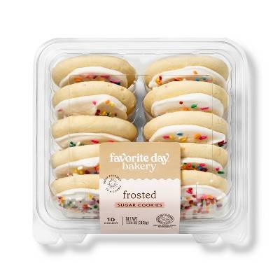 Favorite Day Frosted Sugar Cookies (1.35 oz, 10 ct)