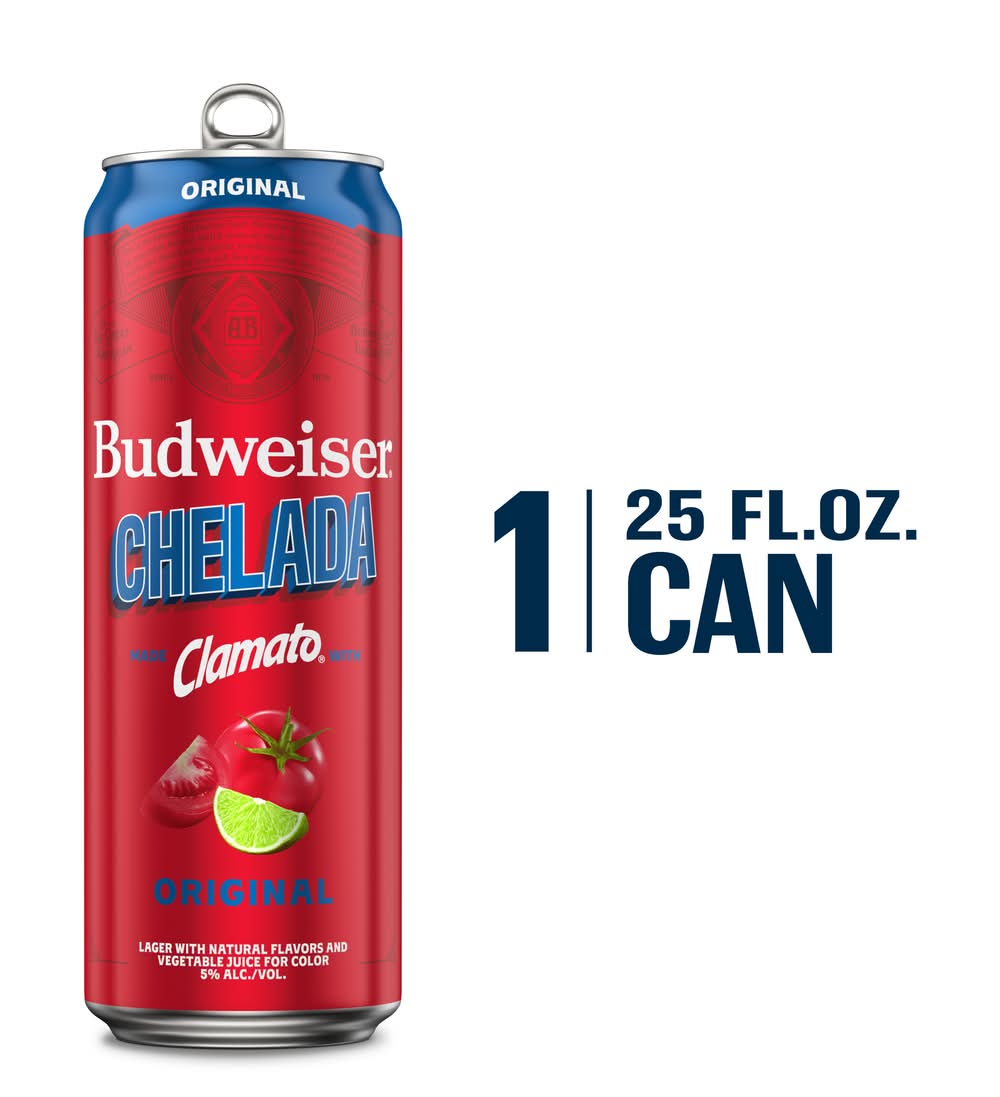 Budweiser Original Chelada Clamato Beer (25 fl oz)