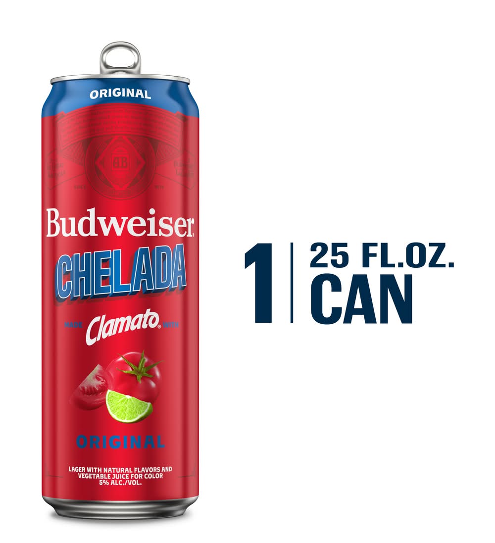 Budweiser Original Chelada Clamato Beer (25 fl oz)