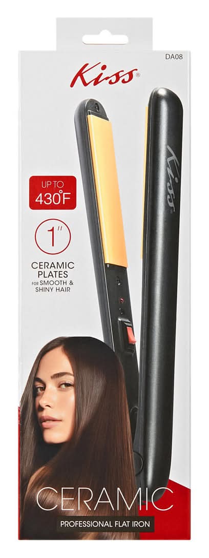 KISS 1-Inch Ceramic Professional Flat Iron