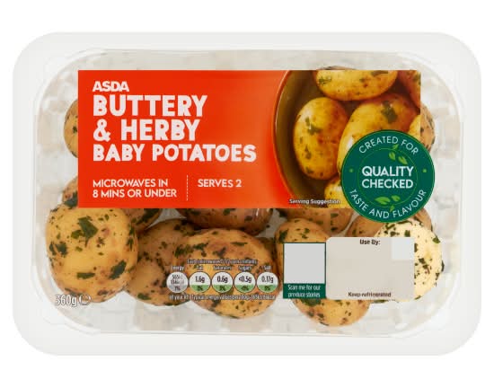 ASDA Buttery & Herby Baby Potatoes (360g)