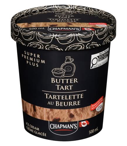 Chapman's Super Premium Ice Cream, Butter Tart (500 ml)