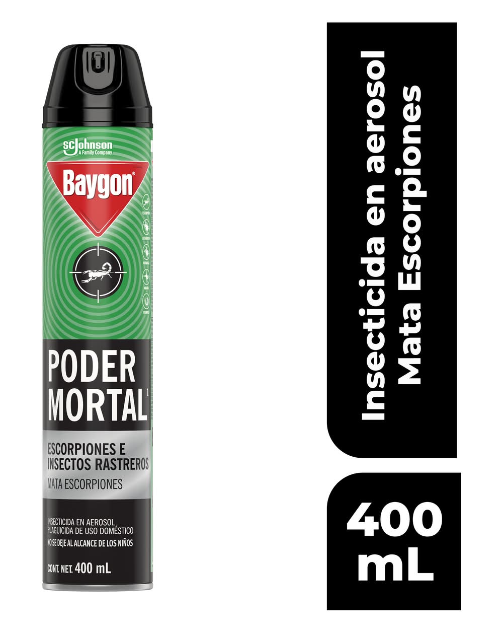 Baygon · Insecticida poder mortal (400 ml)