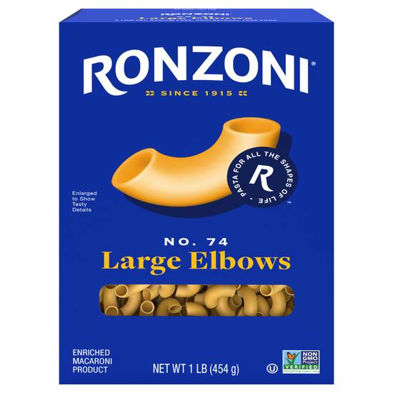Ronzoni Large Elbows No.74 Pasta