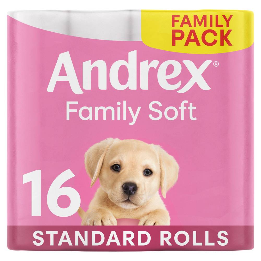 Andrex Gentle Clean Toilet Tissue Rolls x16