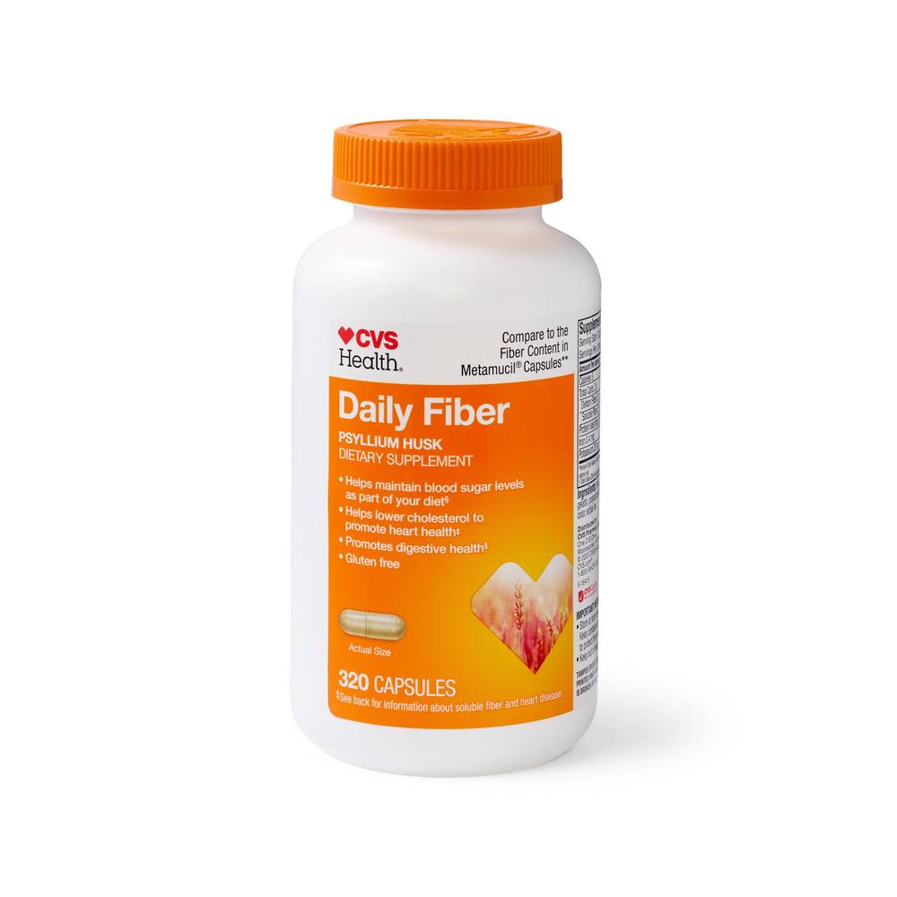 Cvs Health Natural Daily Fiber Capsules, 320 Ct