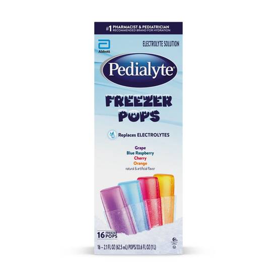 Pedialyte Electrolyte Freezer Pops, 16 CT