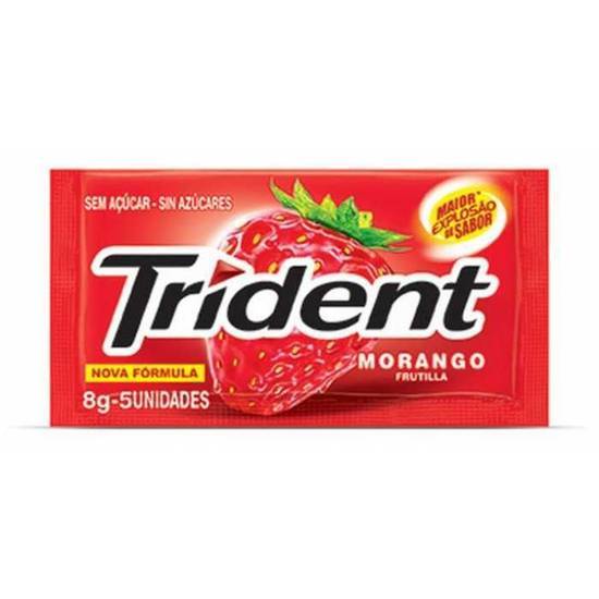 Trident goma de mascar sabor morango (8g)