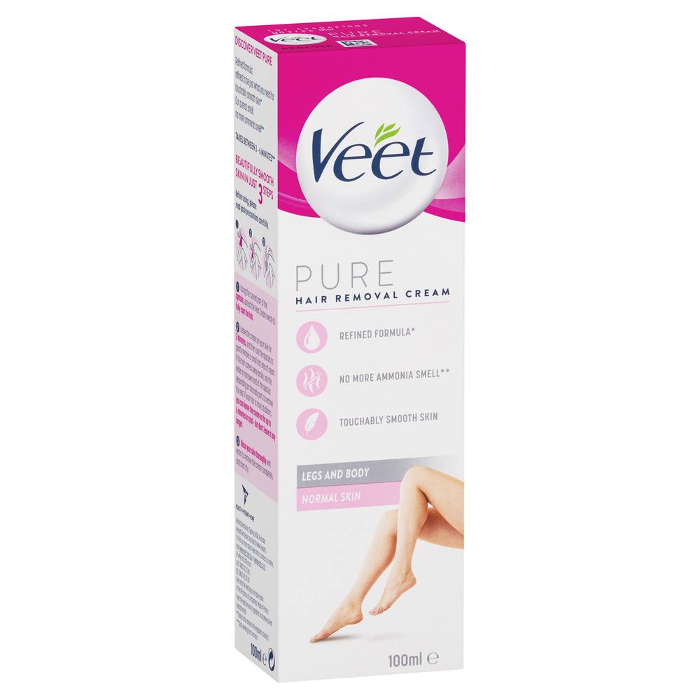 Veet Pure Hair Removal Cream Legs & Body Normal Skin Delivery Near Me Order Online Uber Eats