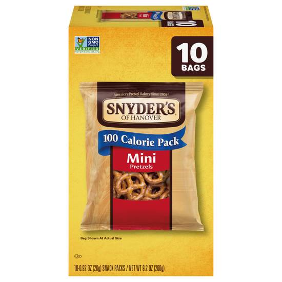 Snyder's Of Hanover 100 Calorie pack Mini Pretzels