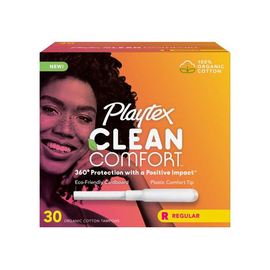 Playtex Clean Comfort Tampons - Regular Absorbency, 30 ct