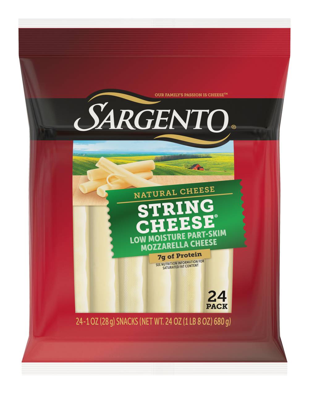 Sargento Low Moisture Part-Skim Mozzarella Cheese Strings (1.5 lbs)