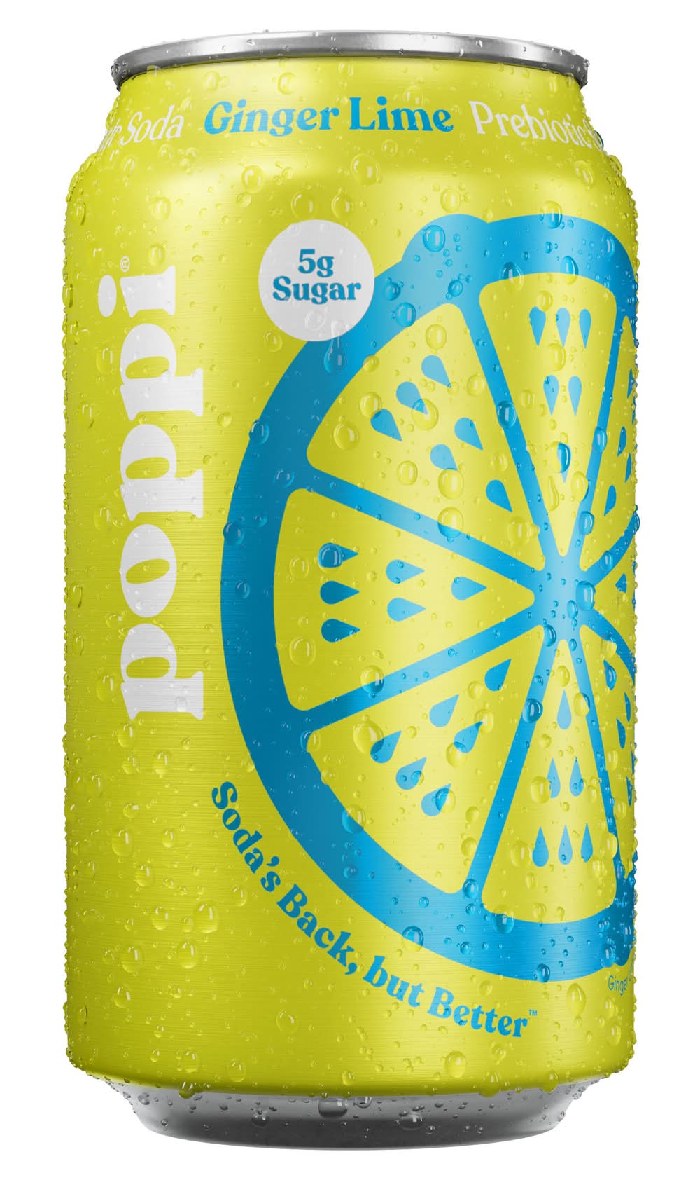 poppi Prebiotic Soda, Ginger Lime (12 fl oz)