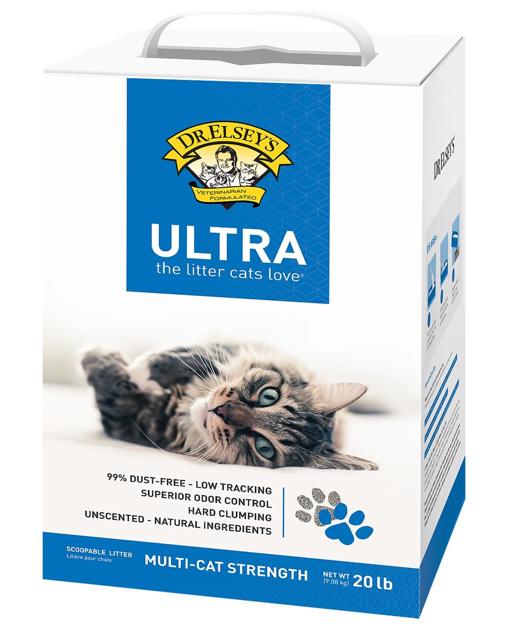 Dr. Elsey's Precious Cat Ultra Clumping Multi-Cat Clay Cat Litter - Unscented, Low Tracking (Size: 20 Lb)