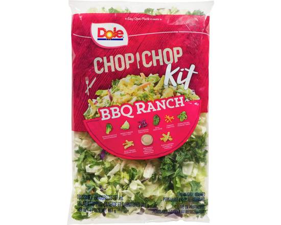Dole · Trousse de salade ranch Chop Chop BBQ (369 g) - Chop Chop bbq ranch salad kit (369 g)
