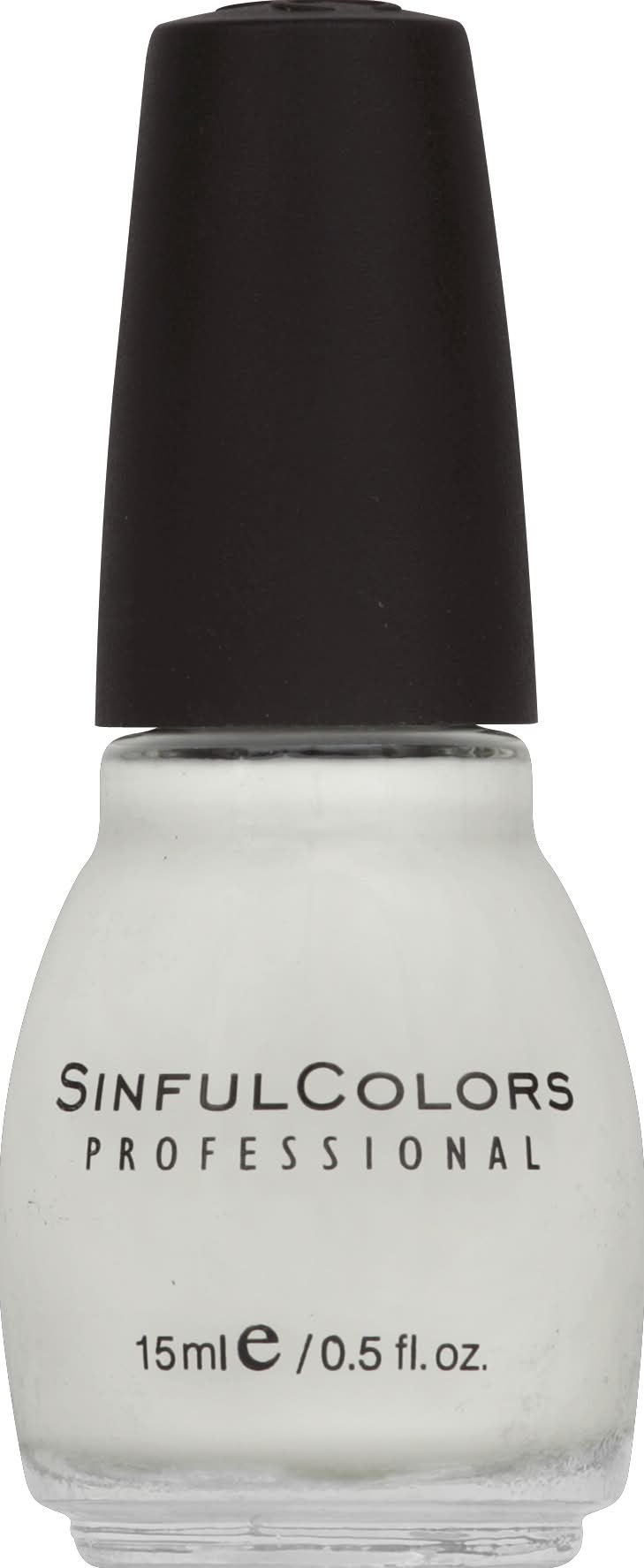 SinfulColors Nail Polish, 01 Snow Me White (0.6 oz)