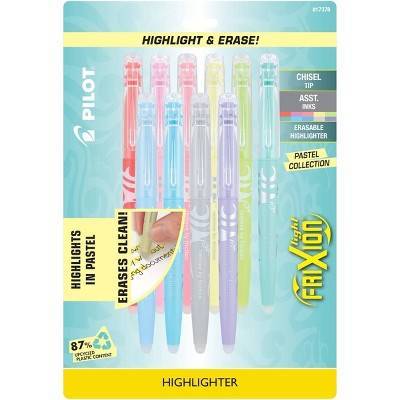 FriXion Erasable Highlighter Pens, Assorted (10 ct)