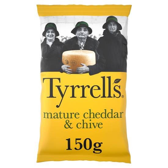 SAVE £1.00 Tyrrells Cheddar Cheese & Chive Sharing Crisps 150g