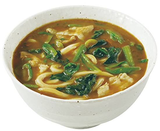 ほうれん草カレーうどん Curry udon with Spinach