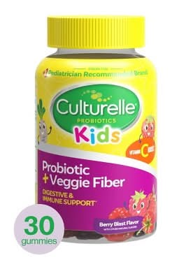 Culturelle Natural Berry Blast Daily Probiotic + Prebiotic Kids Gummies