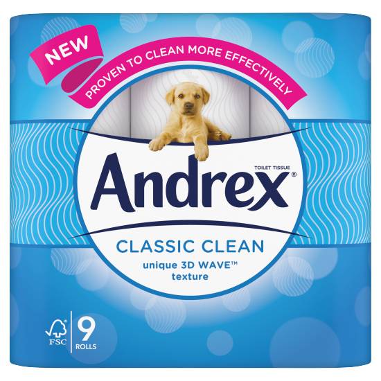 Andrex Classic Clean Toilet Tissue Rolls