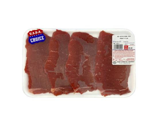 USDA Choice · Beef Bottom Round Steak