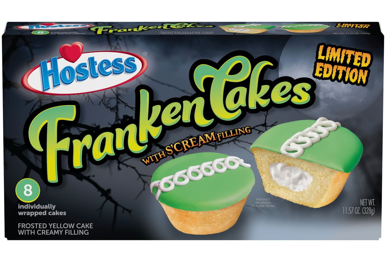 Hostess Frankencakes Halloween Cupcakes (11.57 oz, 8 ct)