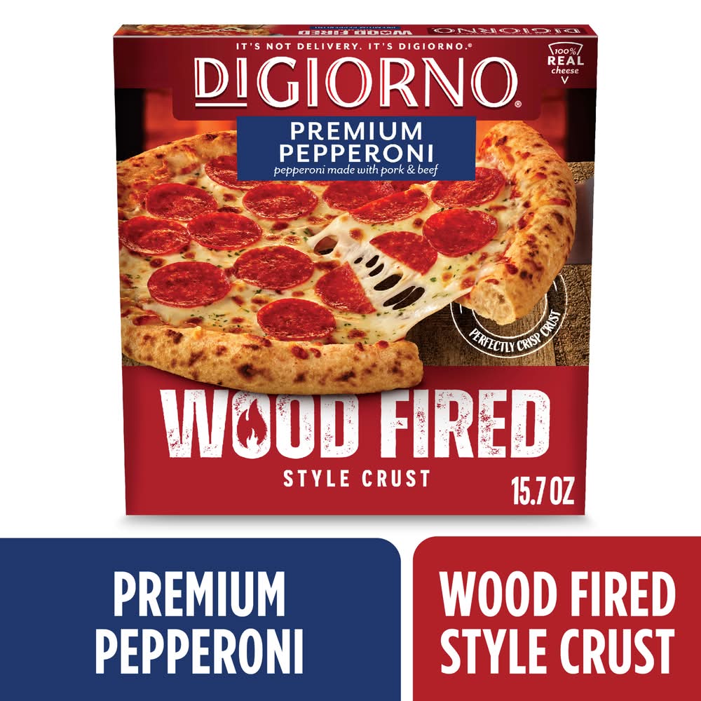 DiGiorno Wood Fired Style Crust Premium Pizza, Pepperoni (15.7 oz)