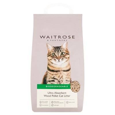 Waitrose & Partners Partners Ultra Absorbent Wood Pellet Cat Litter (10L)