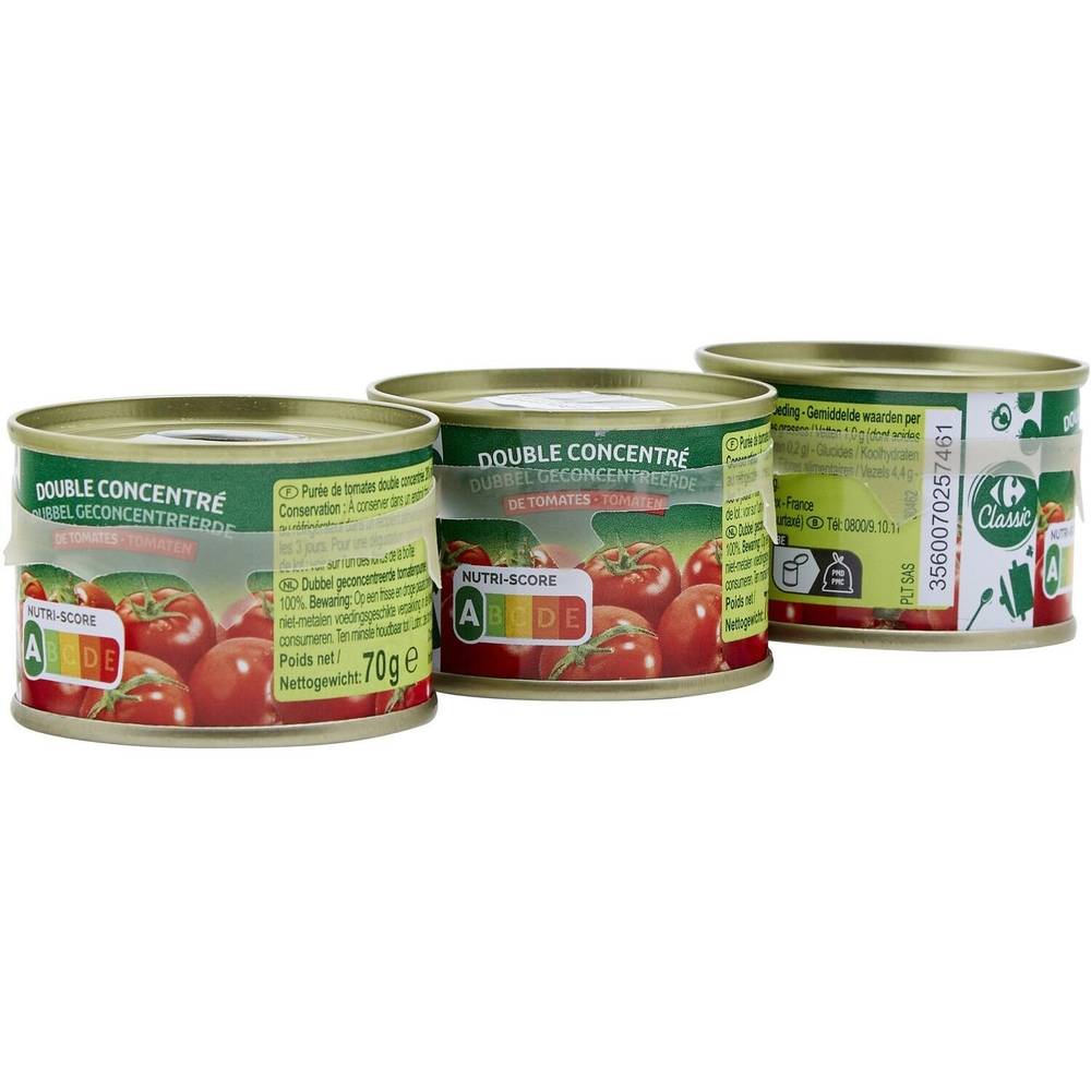 Carrefour - Double concentré de tomates (3 )