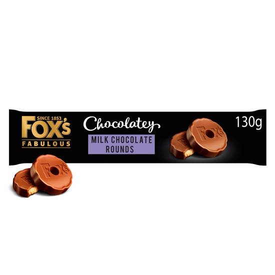 Fox's Chocolatey Milk Chocolate Biscuit Rounds 130g