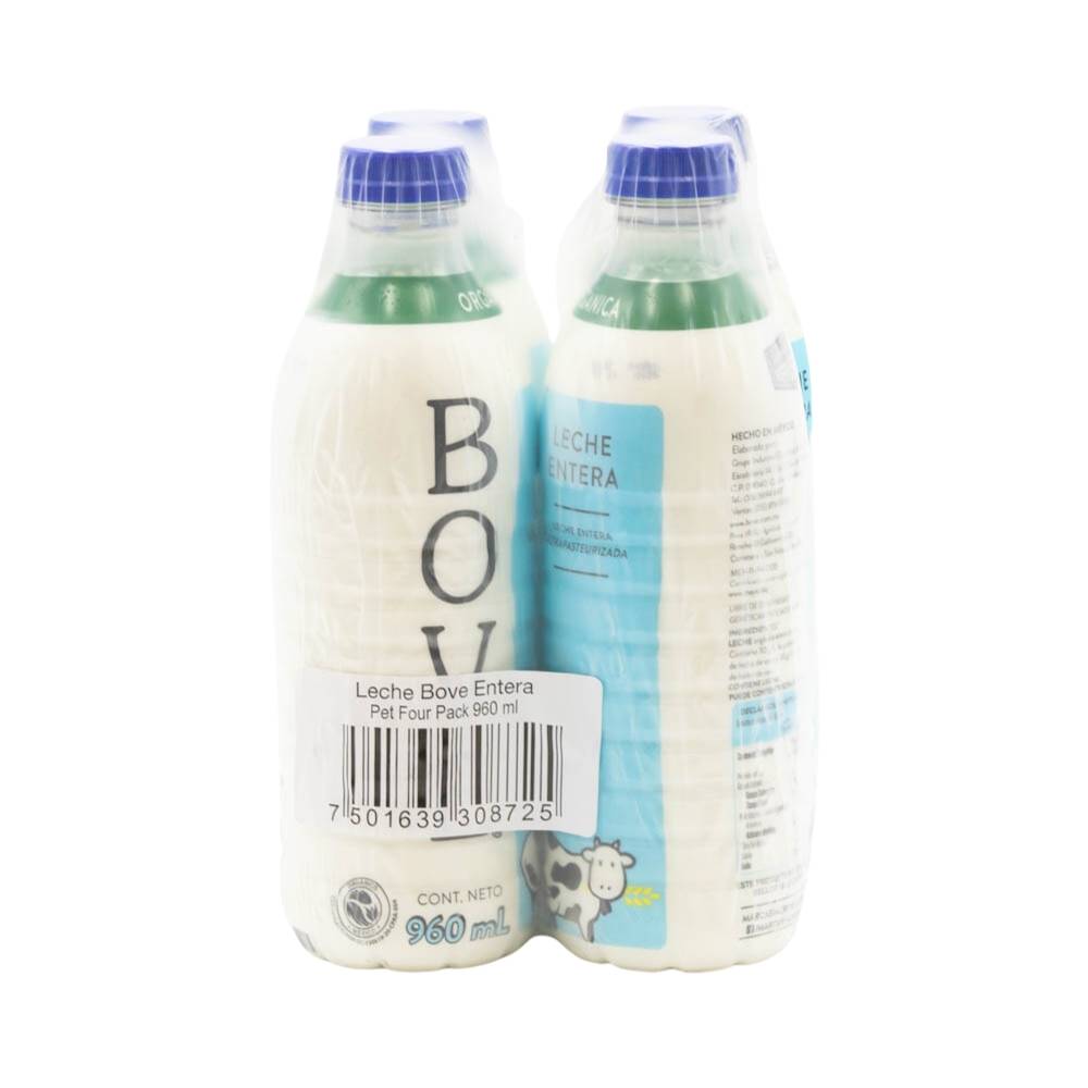 Bové leche entera orgánica (4 pack, 960 ml)