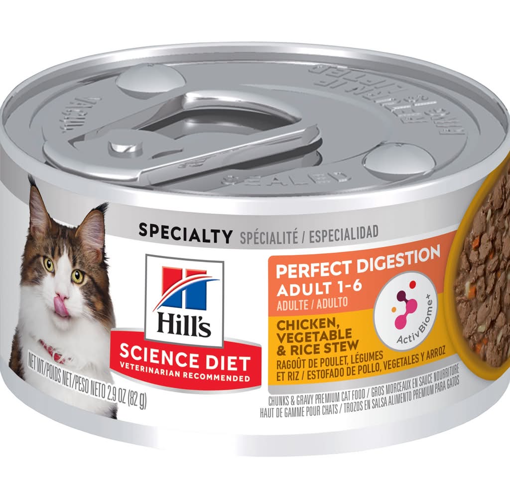 Hill's Science Diet Adult Wet Cat Food - Perfect Digestion Stew, 2.9 OZ (Size: 2.9 Oz)