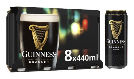 Guinness Draught Stout Beer (8 x 440ml)