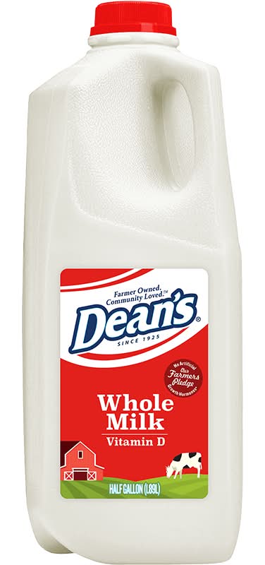 Deans Whole Milk Half Gallon