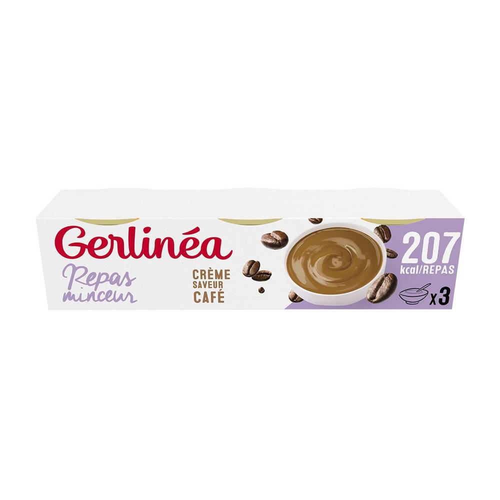 Gerlinea - Coupelle crème café repas minceur (3 pièces)