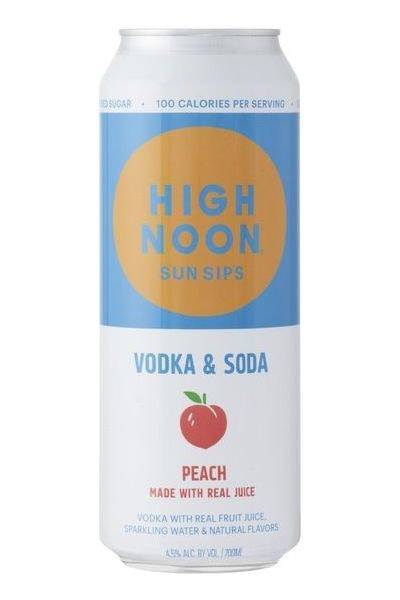 High Noon Sun Sips Peach Vodka Hard Seltzer (24 fl oz)