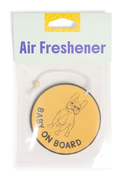 Oodles Baby On Board Dog Hanging Air Freshener, Freesia Scent