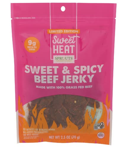 Sprouts Farmers Market Sweet & Spicy Sweet Heat Beef Jerky