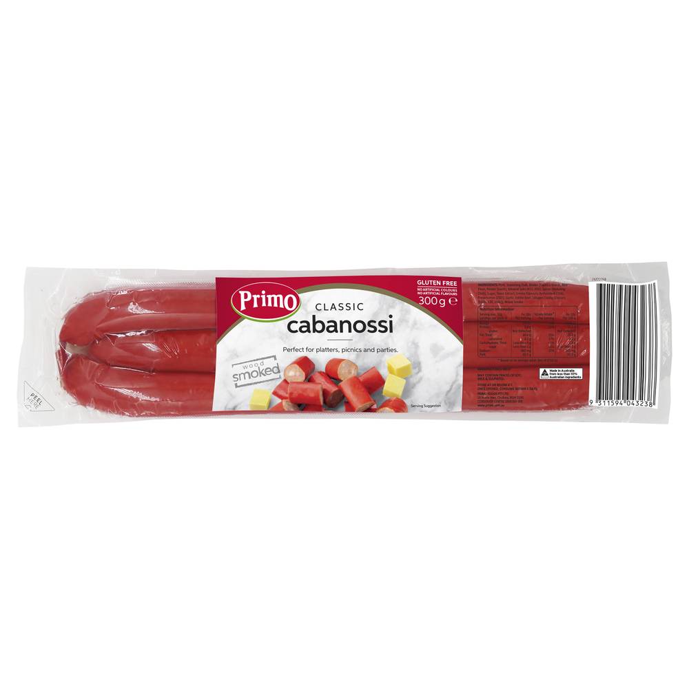 Primo Classic Wood Smoked Cabanossi (300g)