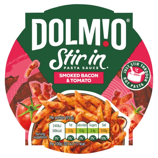 Dolmio Stir-In Smoked Bacon & Tomato Pasta Sauce (150g)