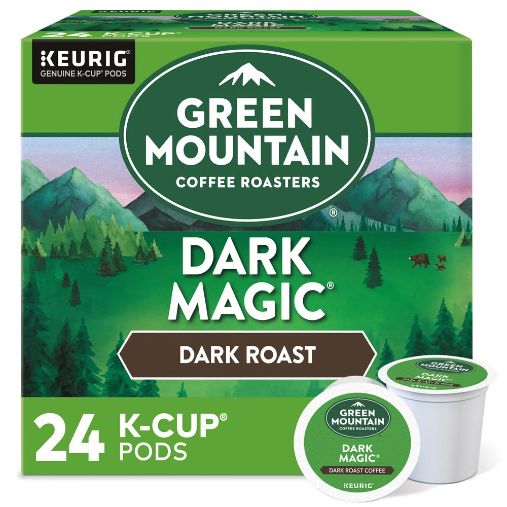 Green Mountain Coffee Roasters Dark Magic Dark Roast Coffee K-Cup Pods (24 x 0.4 oz)