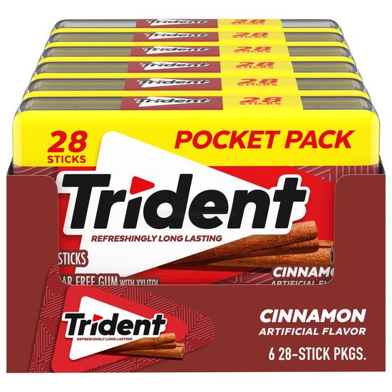 Trident Sugar Free Gum (cinnamon) (6 ct)